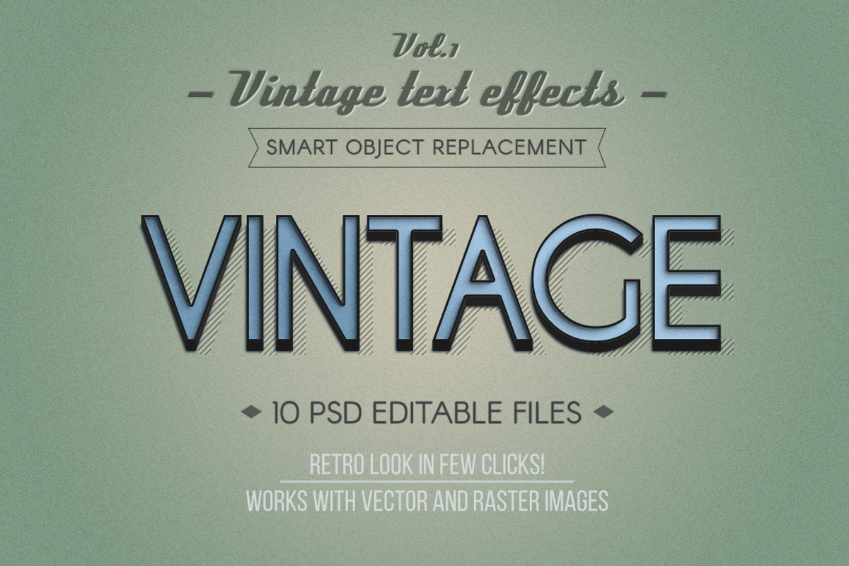 Retro Vintage Text Effects Vol.1 preview 7