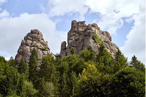 Tustan Cliffs where Tustan Cliff, an Architecture Photo by Oleksandr Berezko