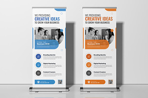 Corporate Marketing Rollup Banner, a Flyer Template by Pixelpick