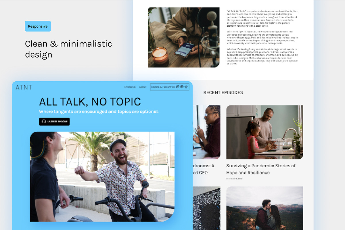 Framer Podcast Website Template, a Websites & App Template by Blue Monkey Media (Photo 4 of 6)