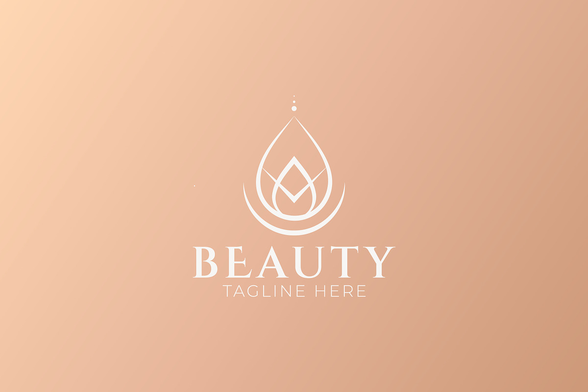 Elegant Lotus Water Drop Beauty Logo, a Branding & Logo Template by Signatoro (Photo 3 of 3)