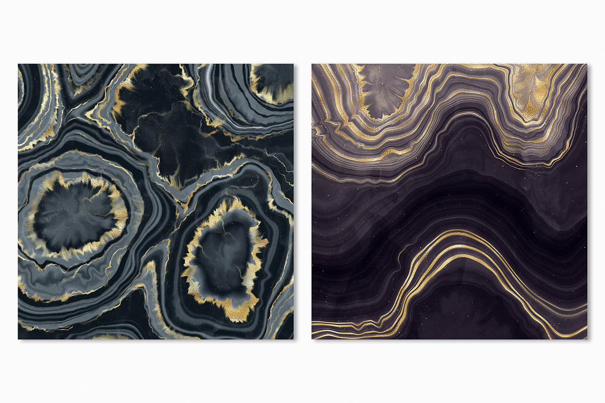 Gold Veined Agate Stone Textures, a Texture Graphic by CatJello Graphics (Photo 14 of 17)
