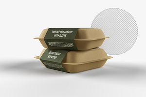 Takeout Container Mockup 3 Files