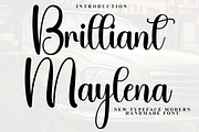 Brilliant Maylena, a Font by FreshTypeINK (Thumbnail 1 of 8)