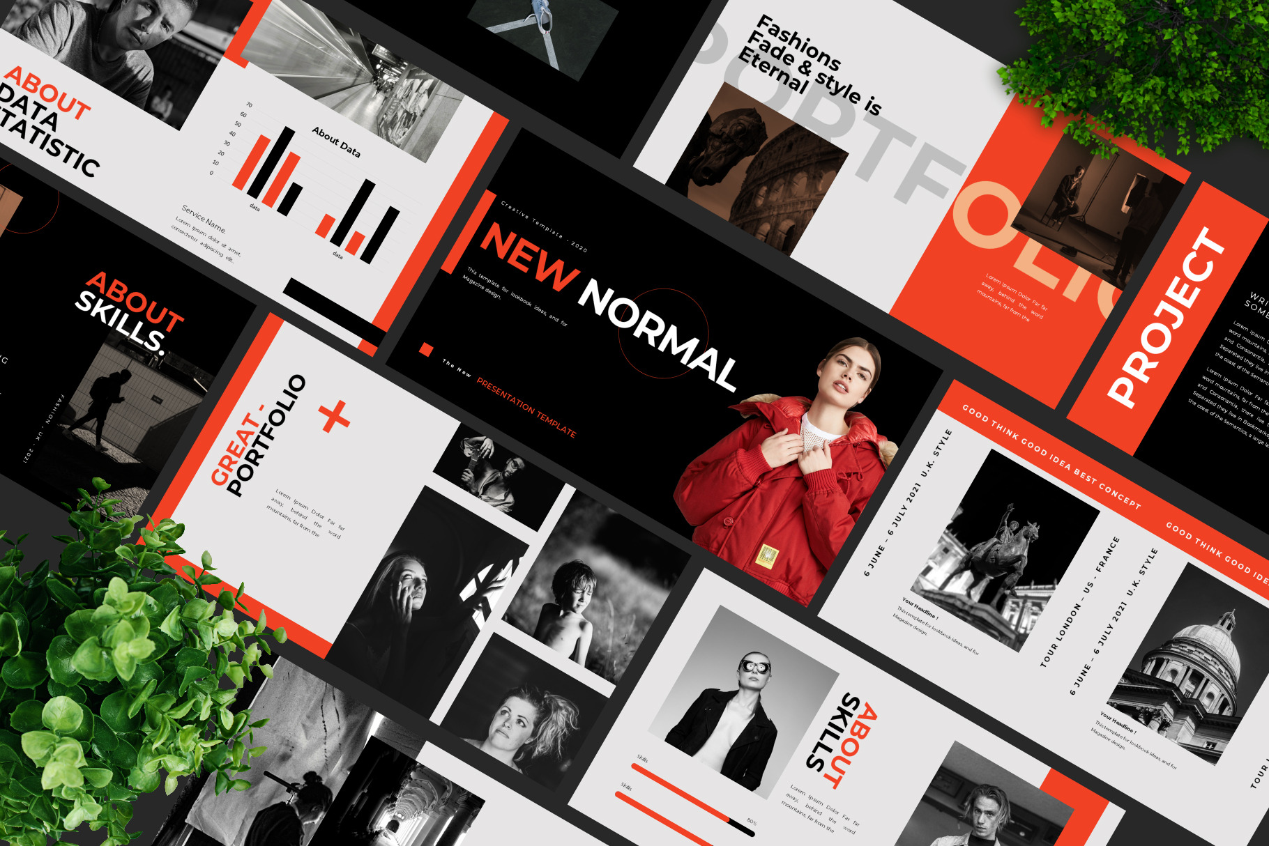 New Normal Googleslide Template, a Presentation Template by Rocket Template