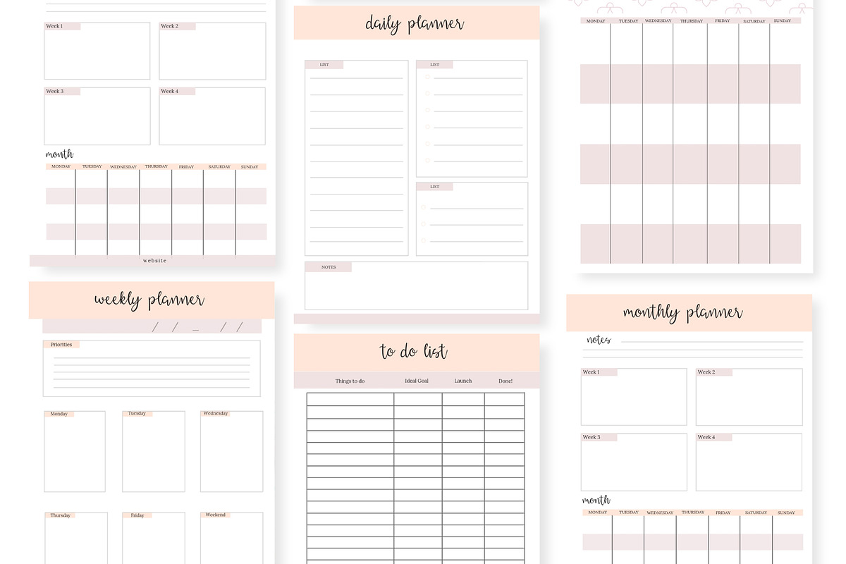 Momprenuer Planner Canva Indesign, a Magazine Template by VanessaRyan.co (Photo 3 of 3)