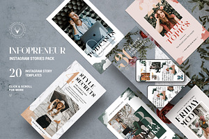 #Infopreneur Instagram Stories Pack, a Social Media Template by SilverStag Type Foundry