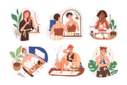 Women do skin care & hygiene routine, a Healthcare Illustration by Good Studio (Thumbnail 1 of 7)