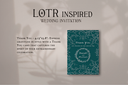 LOTR Inspired wedding templates, an Invitation Template by Enchanted Visions Shop (Thumbnail 7 of 9)