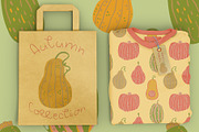 Autumn Pumpkins patterns & clipart, a Seasonal Illustration by Carpet Tapete Pretzel (Thumbnail 3 of 11)