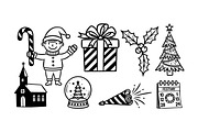 Christmas Holiday SVG Clipart Set, an Illustration by designvectx (Thumbnail 2 of 3)