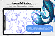 Merman Maker Procreate Stamps Set, a Brush Add-On by Selentaori Studio (Thumbnail 8 of 12)