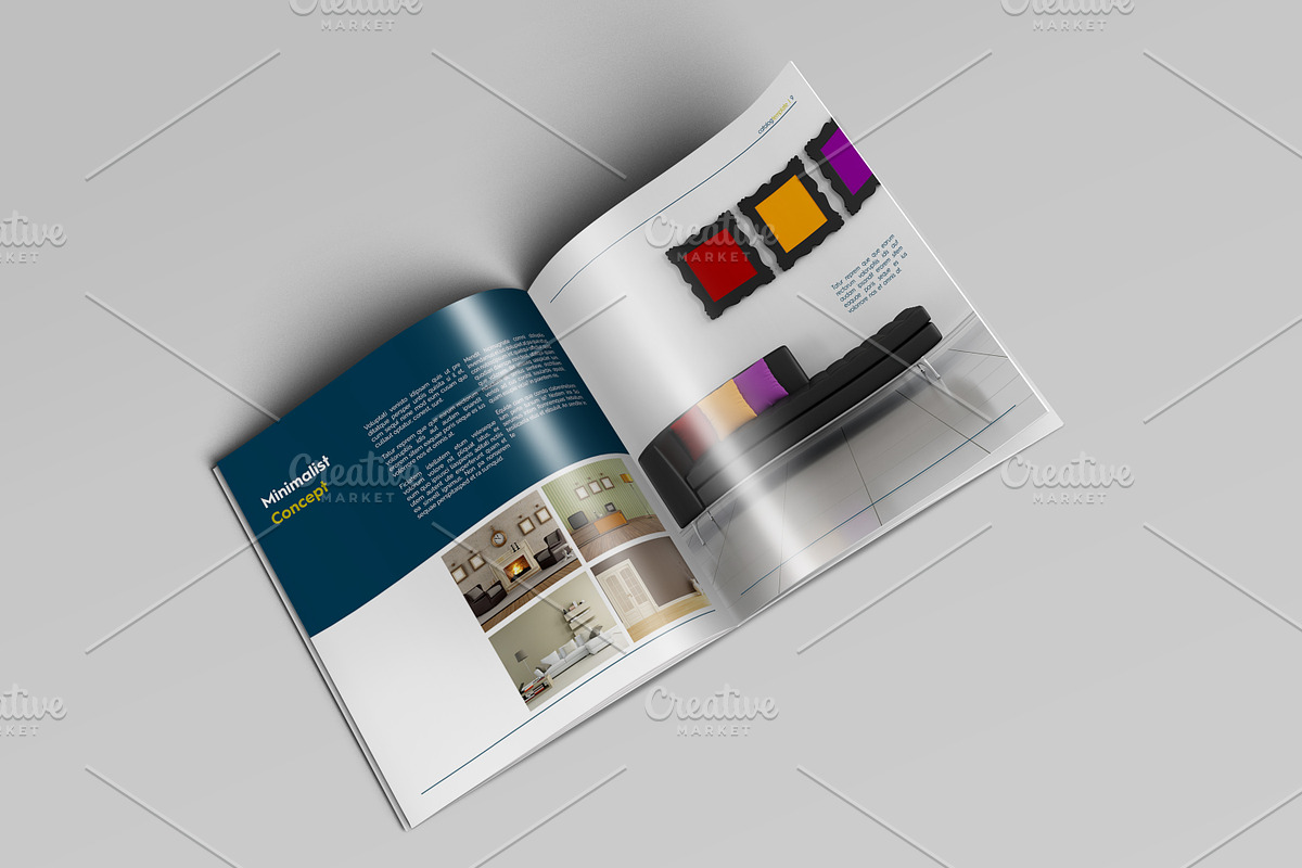 Square Interior Decor Catalog, a Magazine Template by Machel Design (Photo 7 of 11)