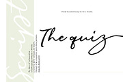 The Quiz Script, a Script Font by Siwox Studios (Thumbnail 1 of 9)