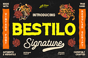 Bestilo Signature, a Sans Serif Font by Artisan Themes (Thumbnail 1 of 12)