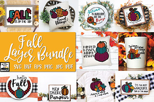Fall Layered SVG Bundle