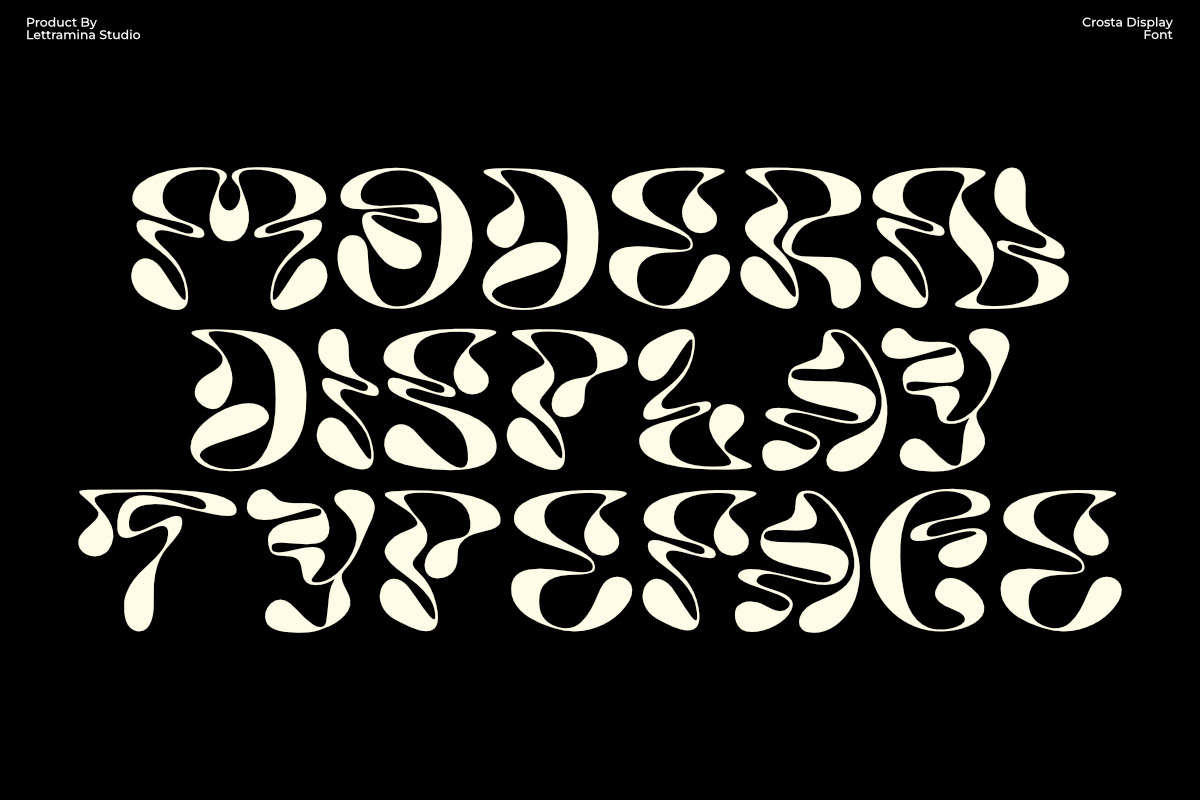 Crosta - Display Typeface, a Blackletter Font by Lettramina Studio (Photo 2 of 10)