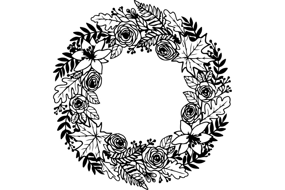 Botanical Laurel Wreath Silhouette, an Object Graphic by Creativeshirt (Photo 9 of 17)