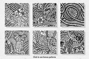 6 ornamental patterns, a Pattern Graphic by Pippi Draws (Thumbnail 2 of 2)