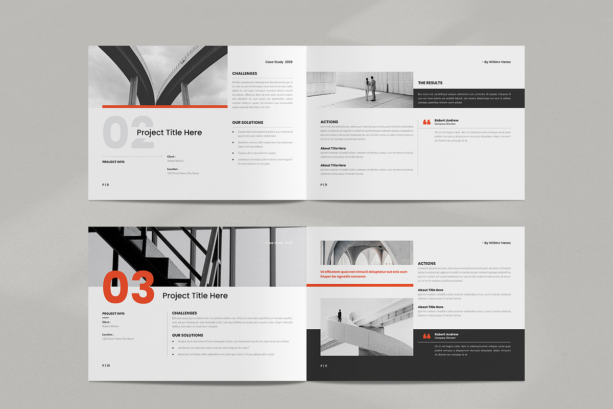 Case Study Brochure Landscape, a Brochure Template by NorthPeak (Photo 5 of 10)