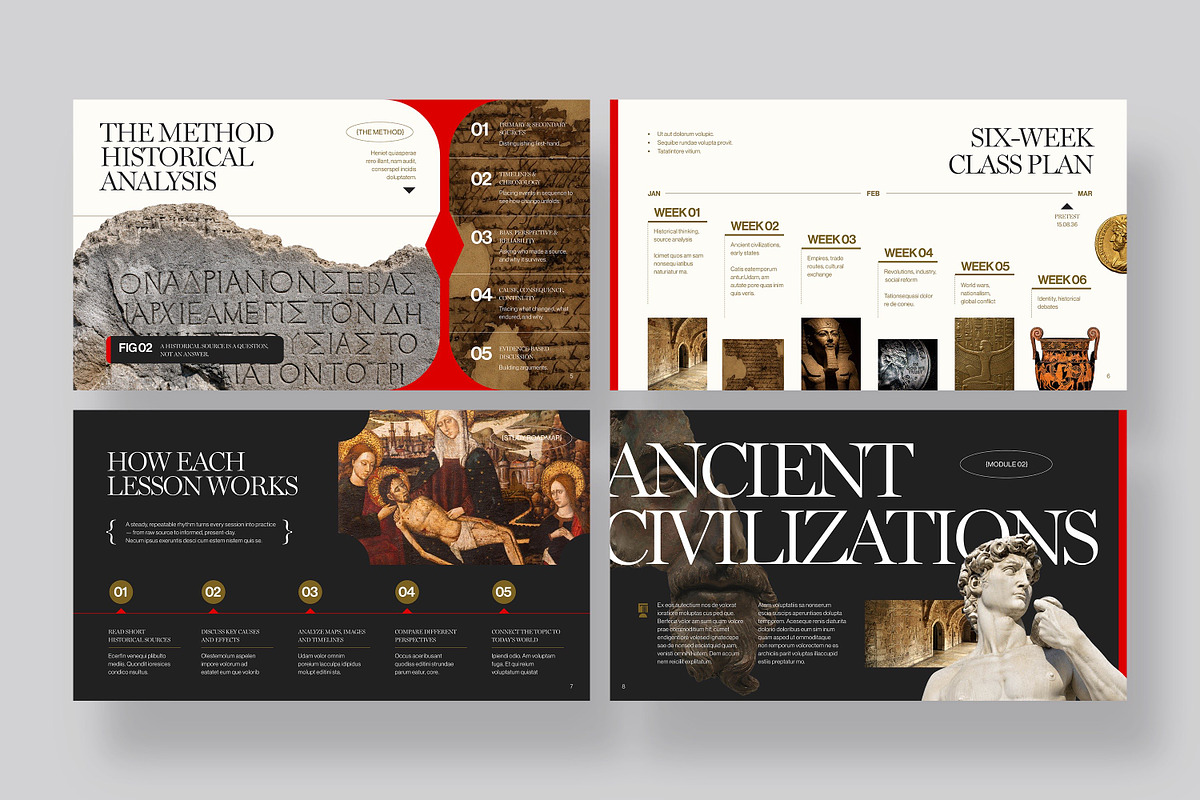 History Class Presentation Template, a Presentation Template by BrandPacks (Photo 3 of 7)