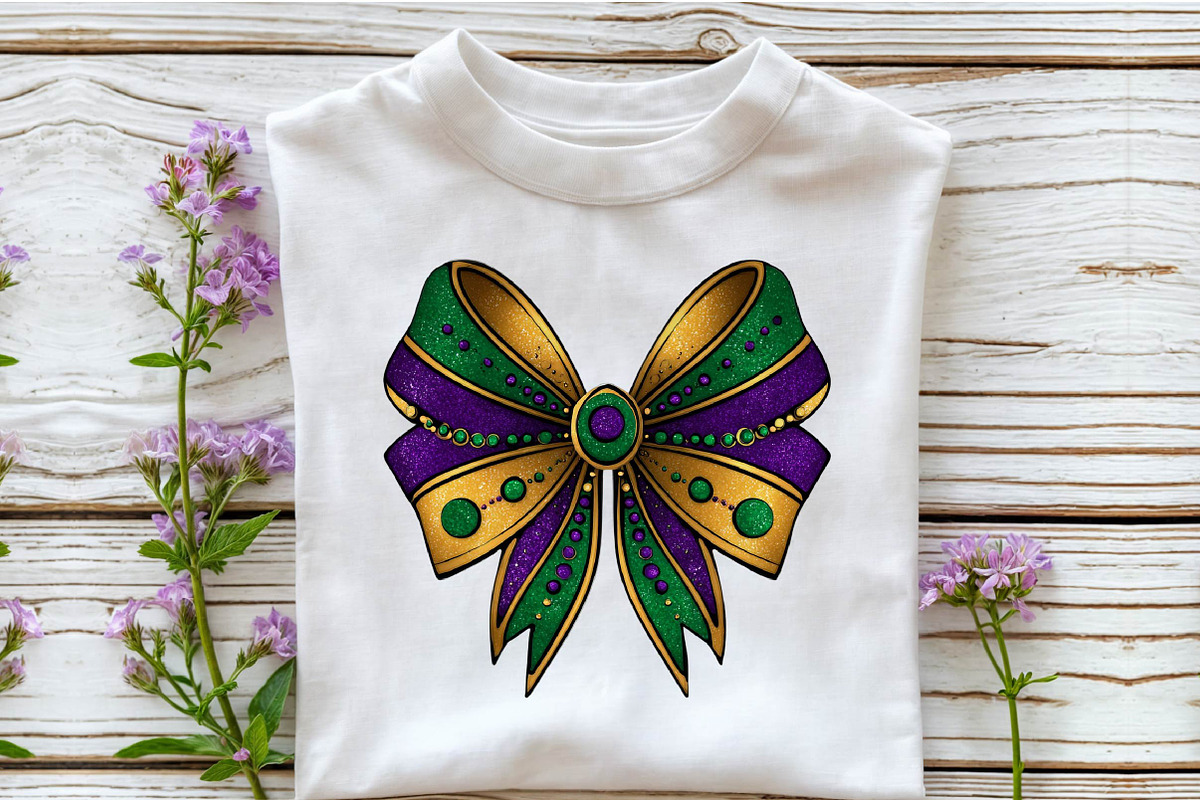 Watercolor Mardi Gras Beads Clipart, an Illustration by Sublimation Artist (Photo 6 of 6)