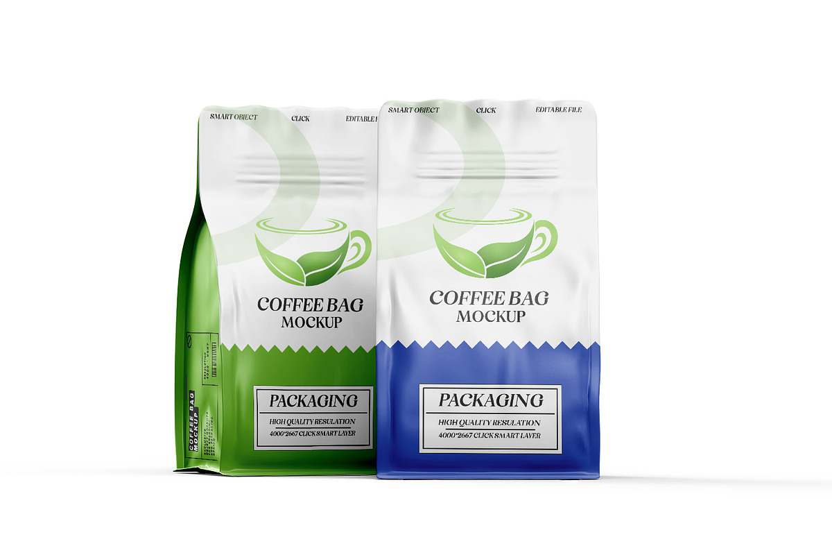 Coffee And Tea Bag Packaging Mockup, a Packaging Mockup by pixelmock (Photo 12 of 17)