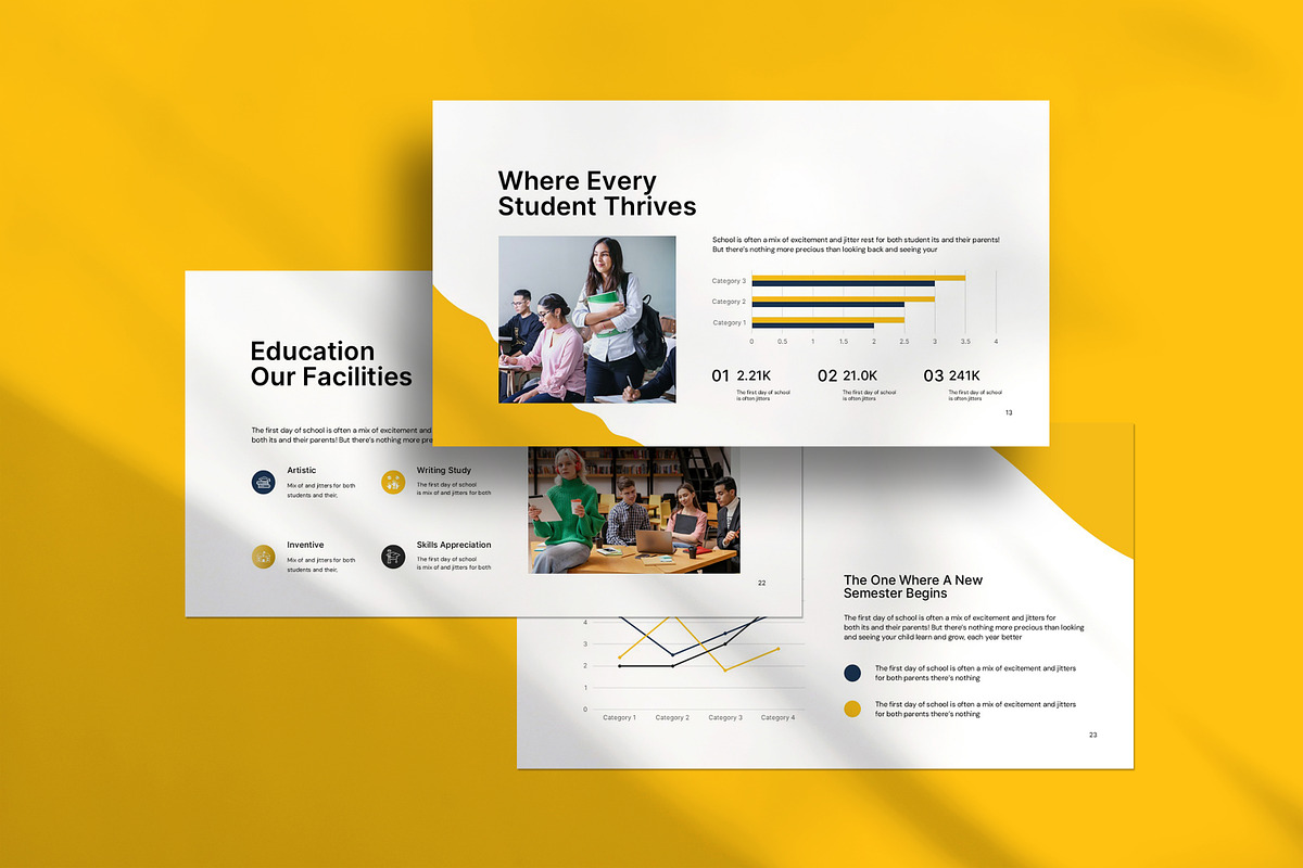 School Admission Presentation, a Presentation Template by evgenystudio (Photo 5 of 8)