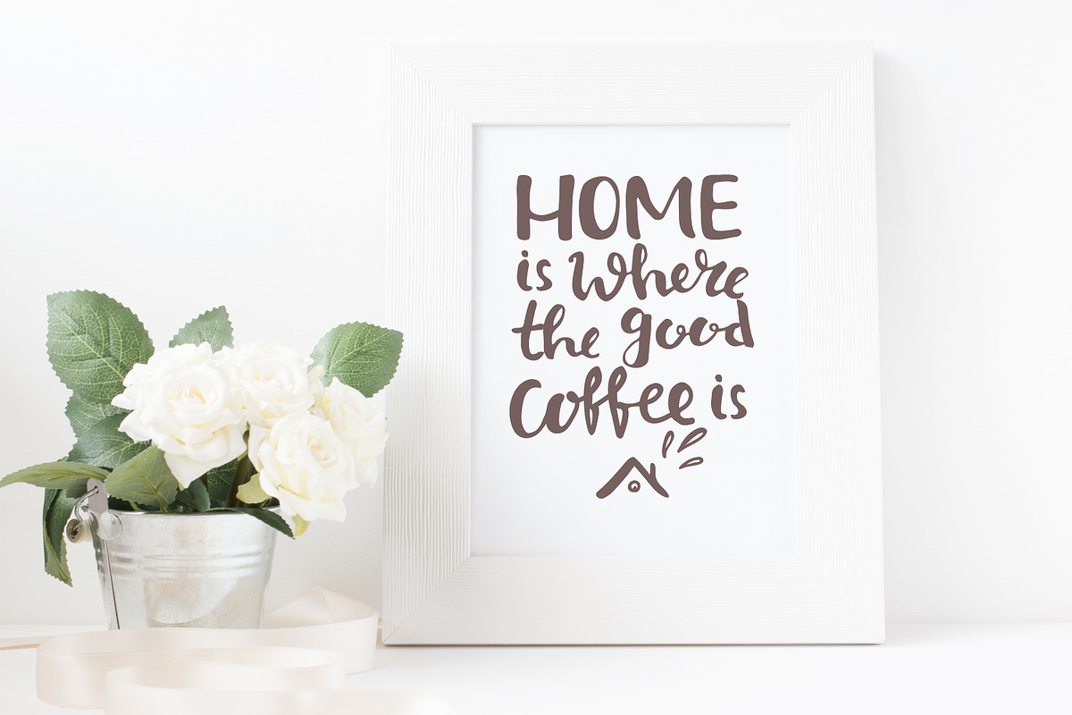 Peace, Love and Coffee set, a Food Illustration by Cozy pattern shop (Photo 4 of 12)