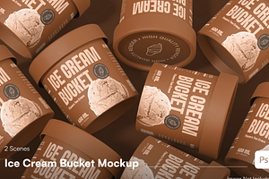 Ice Cream Cup Mockup, a Cups & Container Mockup by graphicsauce