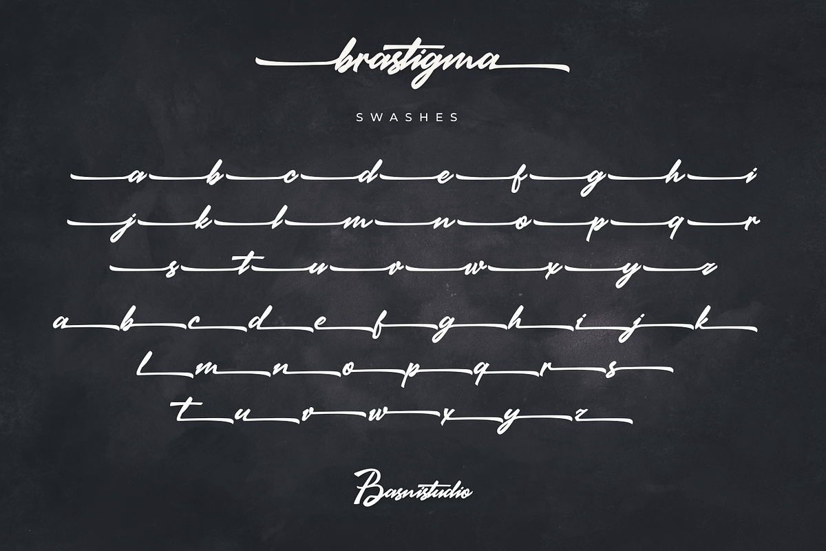 Brastigma a Signature Font, a Script Font by Basnistudio (Photo 11 of 12)