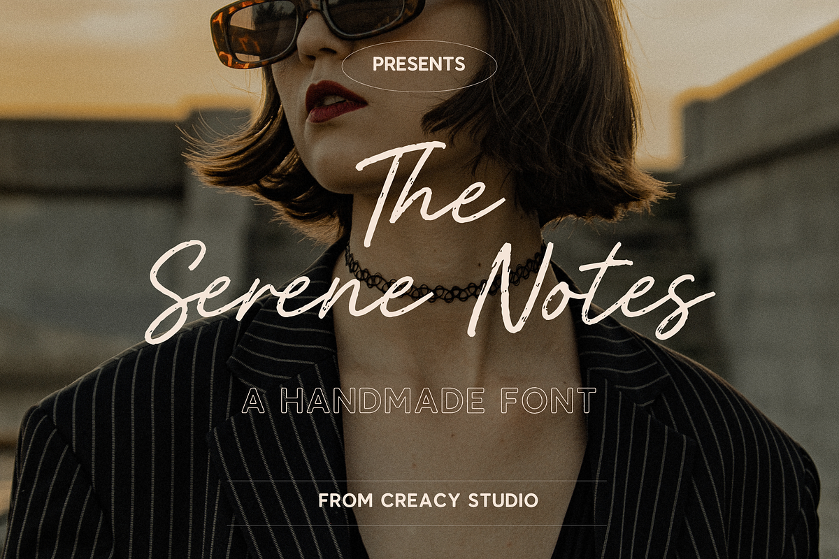 The Serene Notes Font Duo, a Script Font by Creacy Studio (Photo 1 of 10)