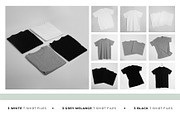 REALISTIC BASIC TSHIRT MOCKUP BUNDLE, a Shirt Mockup by TrendkeyMockups (Thumbnail 2 of 8)