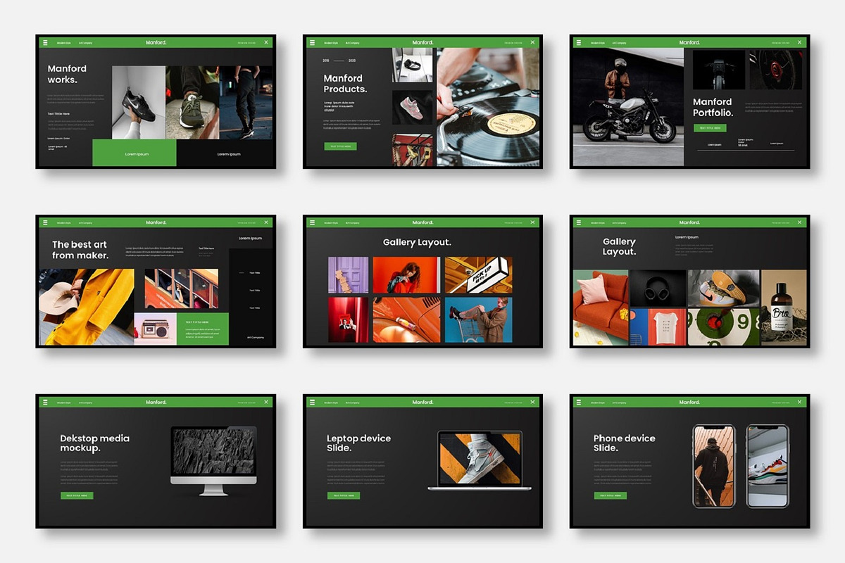 Manford  – Business PowerPoint Templ, a Presentation Template by Dens Creative Studio (Photo 4 of 6)