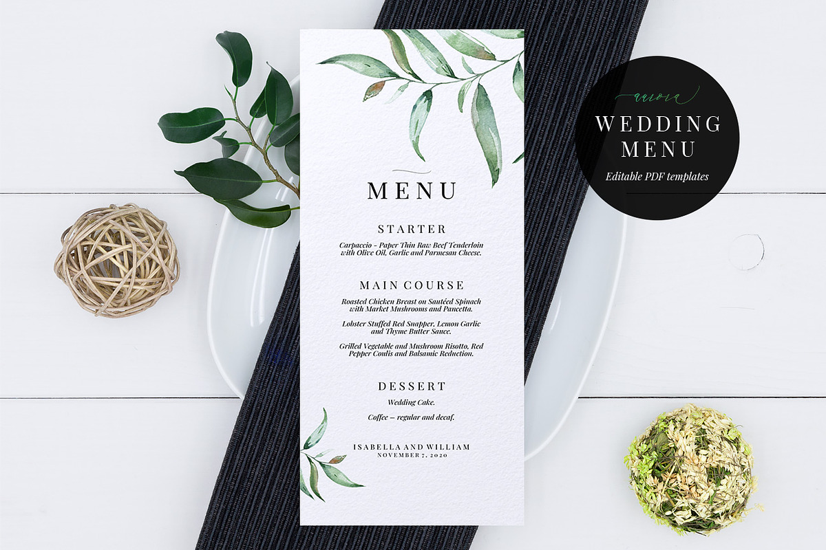 Wedding Invitation Bundle, Aurora, an Invitation Template by Alice Bluefox (Photo 11 of 17)