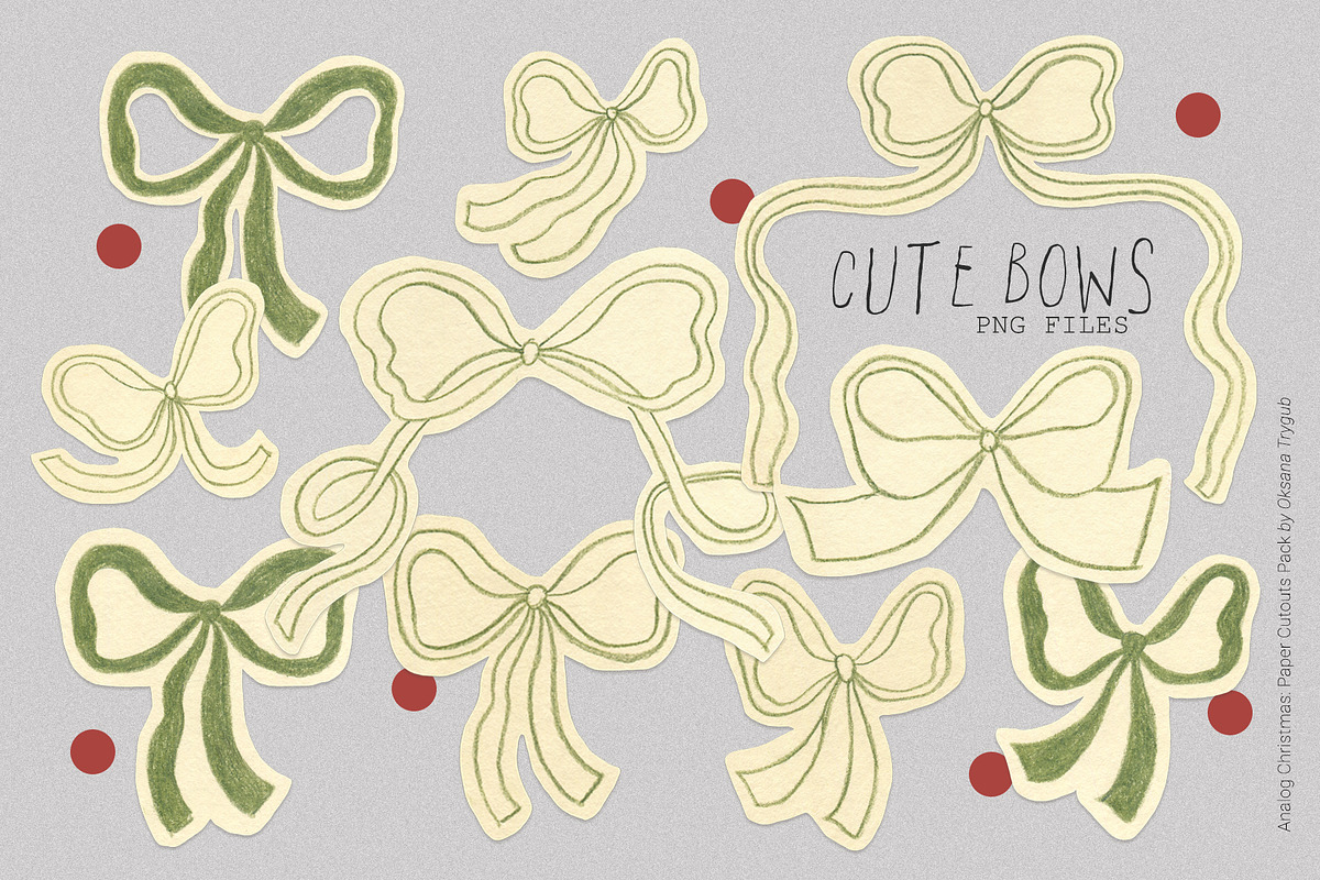 Analog Christmas: Paper Cutouts Pack, an Object Graphic by Oksana Trygub (Photo 6 of 13)