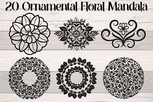 Ornamental Floral Mandala, an Object Graphic by Creativeshirt
