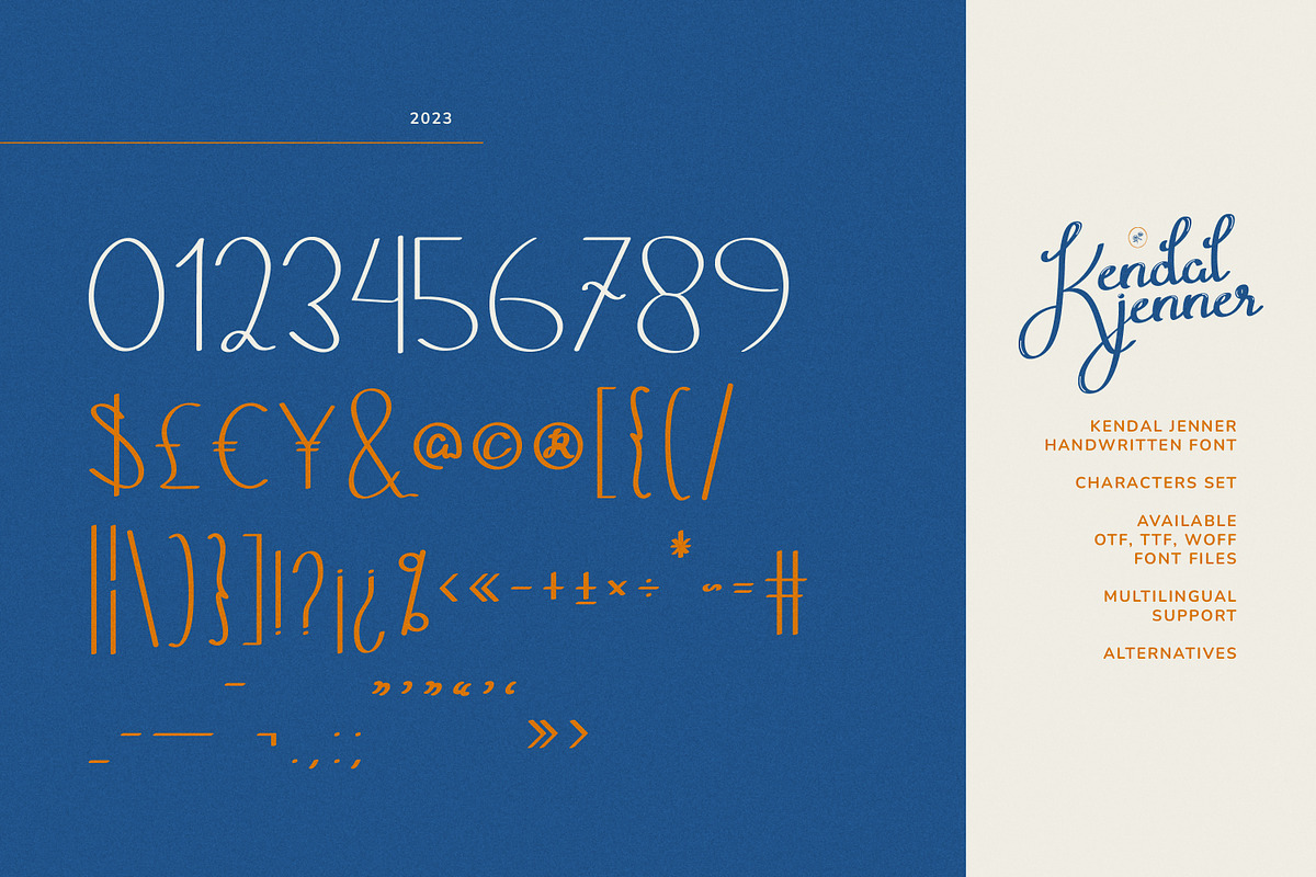 Kendal Jenner Exquisite Handwritten, a Handwritten Font by infernostudio3 (Photo 10 of 10)