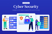 Cyber Security Illustration Set, a Technology Illustration by Brickclay (Thumbnail 1 of 8)