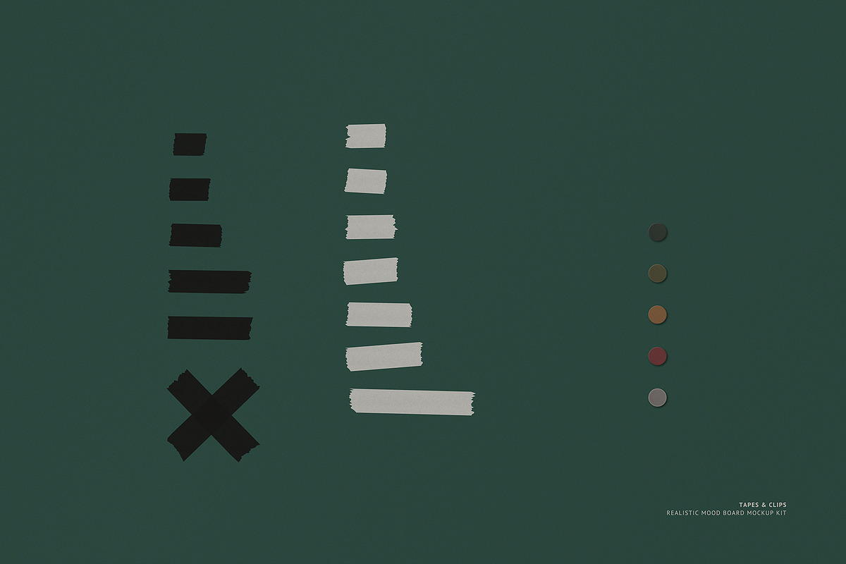 Realistic Moodboard Mockup Kit, a Marketing Template by Artcoast Std. (Photo 9 of 9)