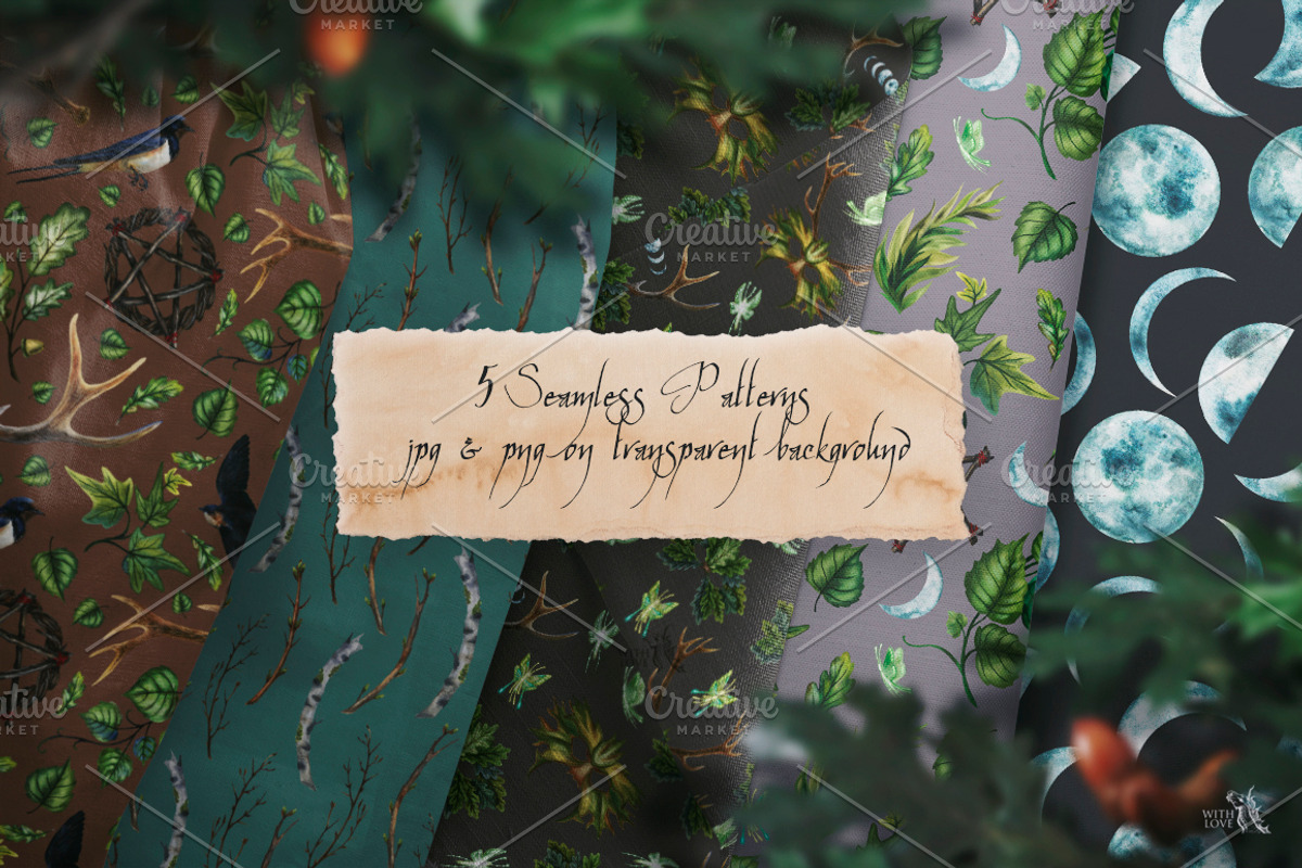 Beltane Fires Watercolor Collection, an Illustration by Fluffy Unicorn (Photo 9 of 13)