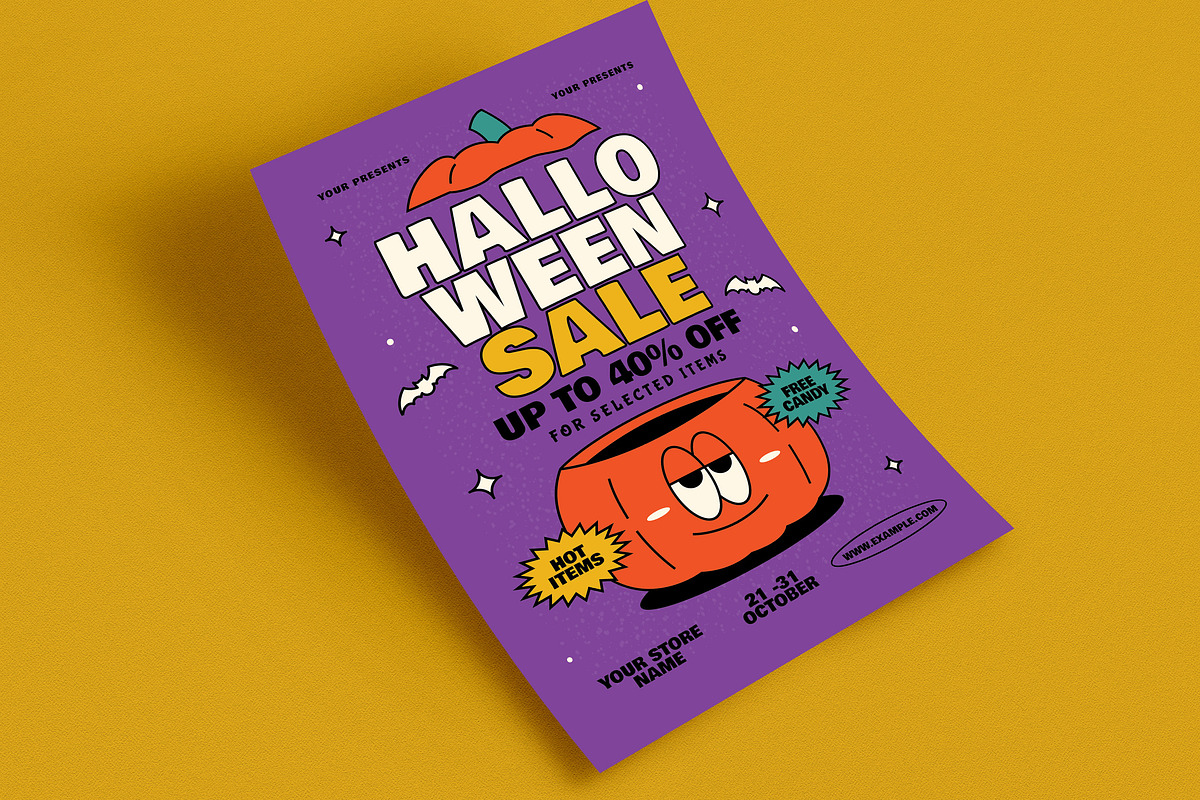 Halloween Sale Event Flyer, a Flyer Template by Guuver (Photo 3 of 3)