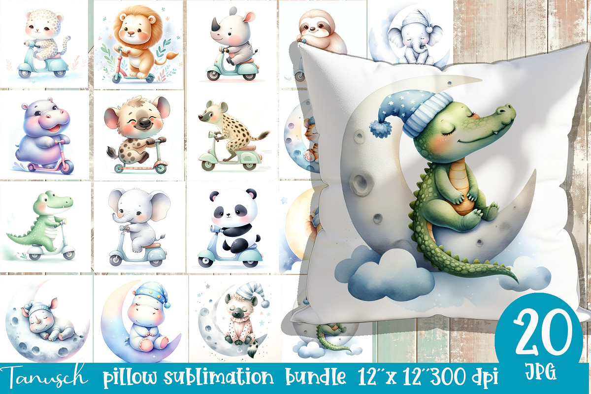 watercolor nursery clipart bundle, an Object Graphic by TanuschArts (Photo 15 of 17)