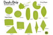 Geometric Stamp Brushes - Photoshop, a Brush Add-On by INKY STAMP BRUSHES (Thumbnail 3 of 10)