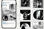 85 Monochrome Social media templates, a Social Media Template by Sian Elizabeth Designs (Thumbnail 3 of 6)