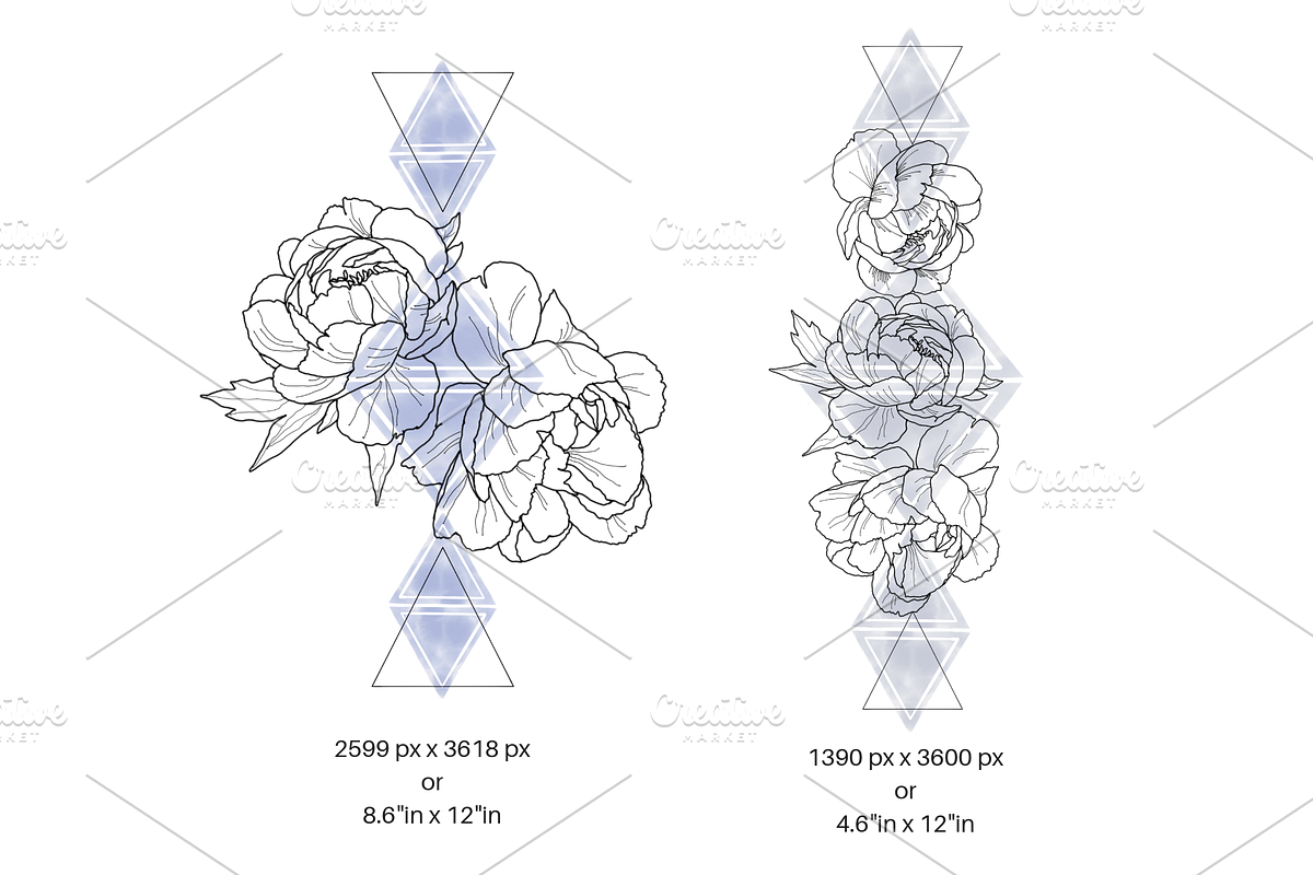 Floral Tattoo Set, an Object Graphic by VictoriaKStudio (Photo 3 of 6)