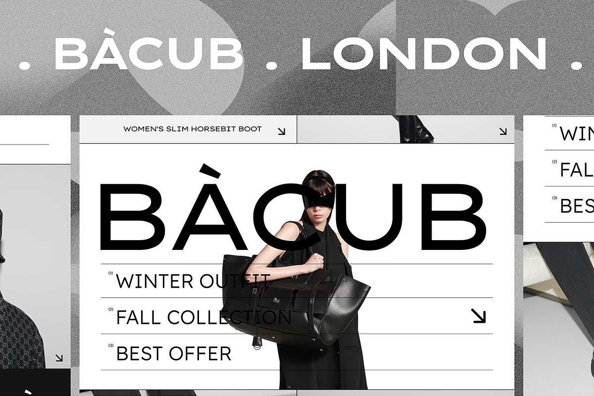 BÀCUB LONDON. E.Commerce UI Kit, an UI Kit Template by Pixflow (Photo 1 of 4)