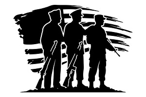 Soldier Team Patriot Flag