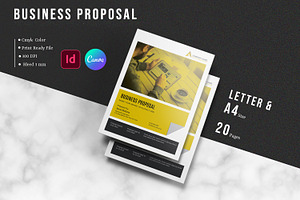Business Proposal, a Brochure Template by retrographix