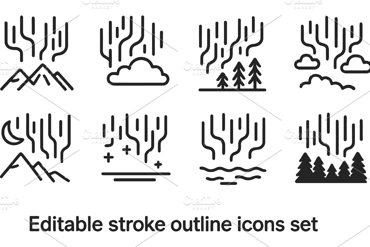 Vector illustration of nature line, an Illustration by ZinetroN
